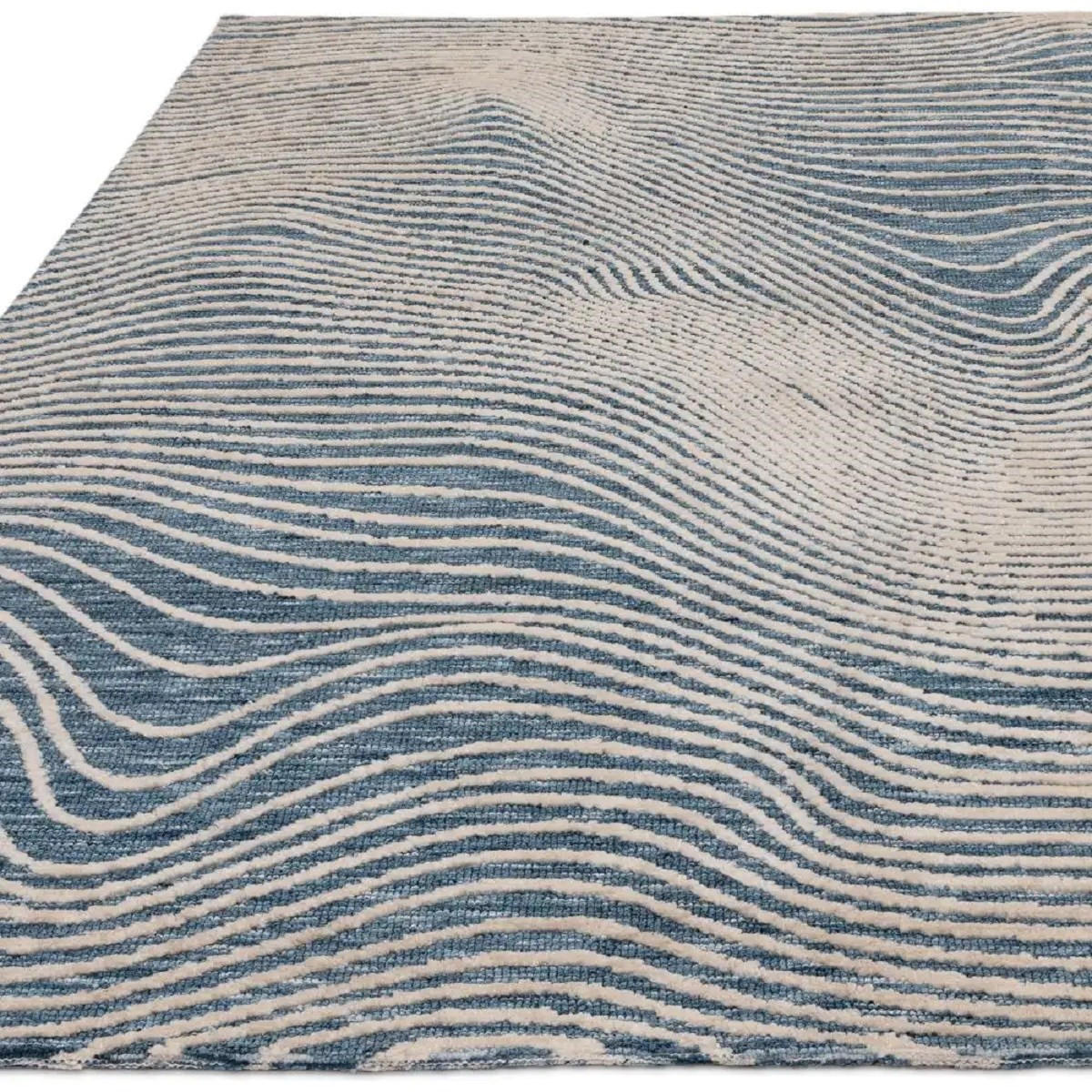 TEPPICH Moderner für Wohn- und Schlafzimmer MASSY Blau 160 x 230 cm - Blau, Textil (160/230cm) - Novatrend