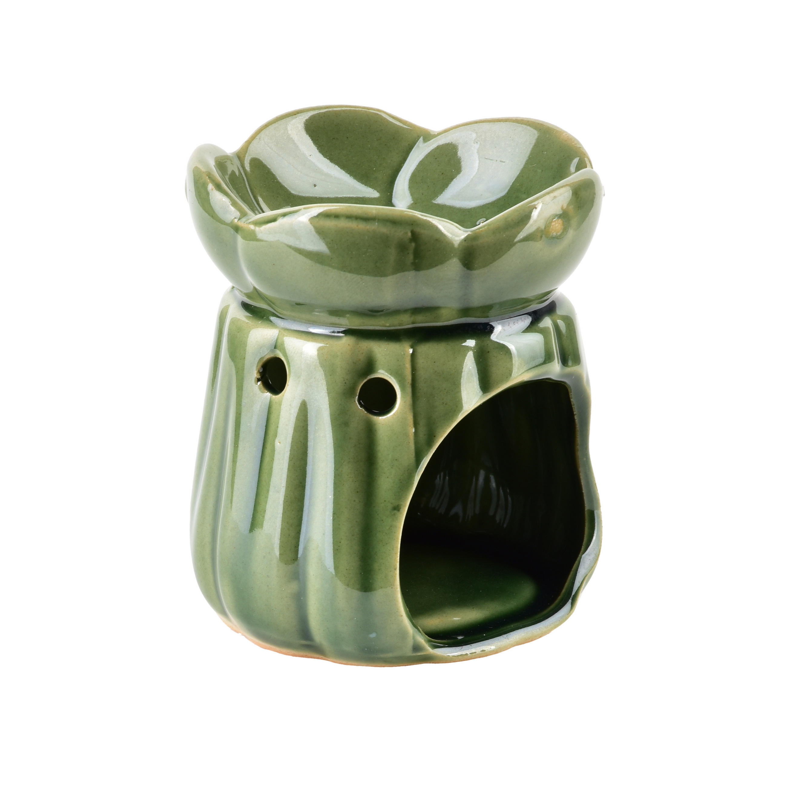 DUFTLAMPE Basic Grün 6.5/6.5/7.5 cm Keramik - Grün, Keramik (7.5cm) - Mondex