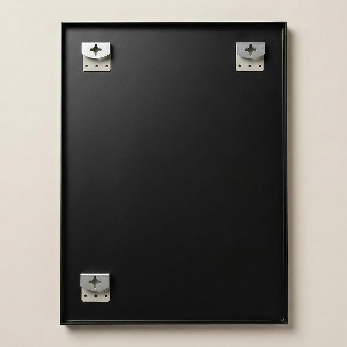 WANDSPIEGEL Skarp 60 x 80 cm - Schwarz, Glas (80/60/3cm) - EDAXO