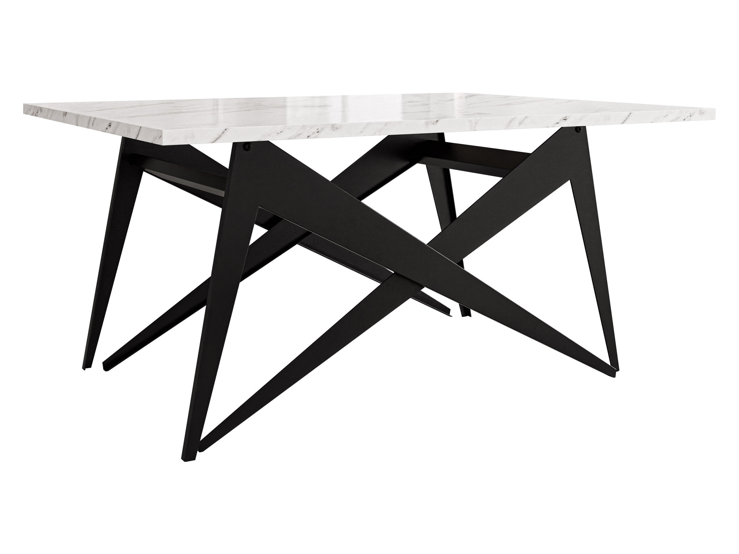 2-IN-1 COUCHTISCH UND ESSTISCH Xena - Schwarz/Weiß, Holzwerkstoff/Metall (70/90/45cm) - MIRJAN24