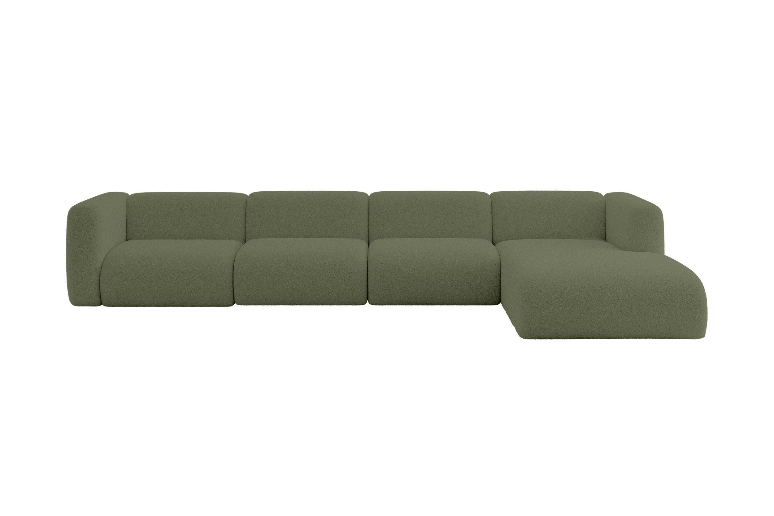 Altdecor Ecksofa Olivgrün 409x179 cm