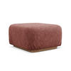 POUF Chenille Stoff Pink - Pink/Hellrosa, Holz/Textil (83/95/41cm) - Makamii