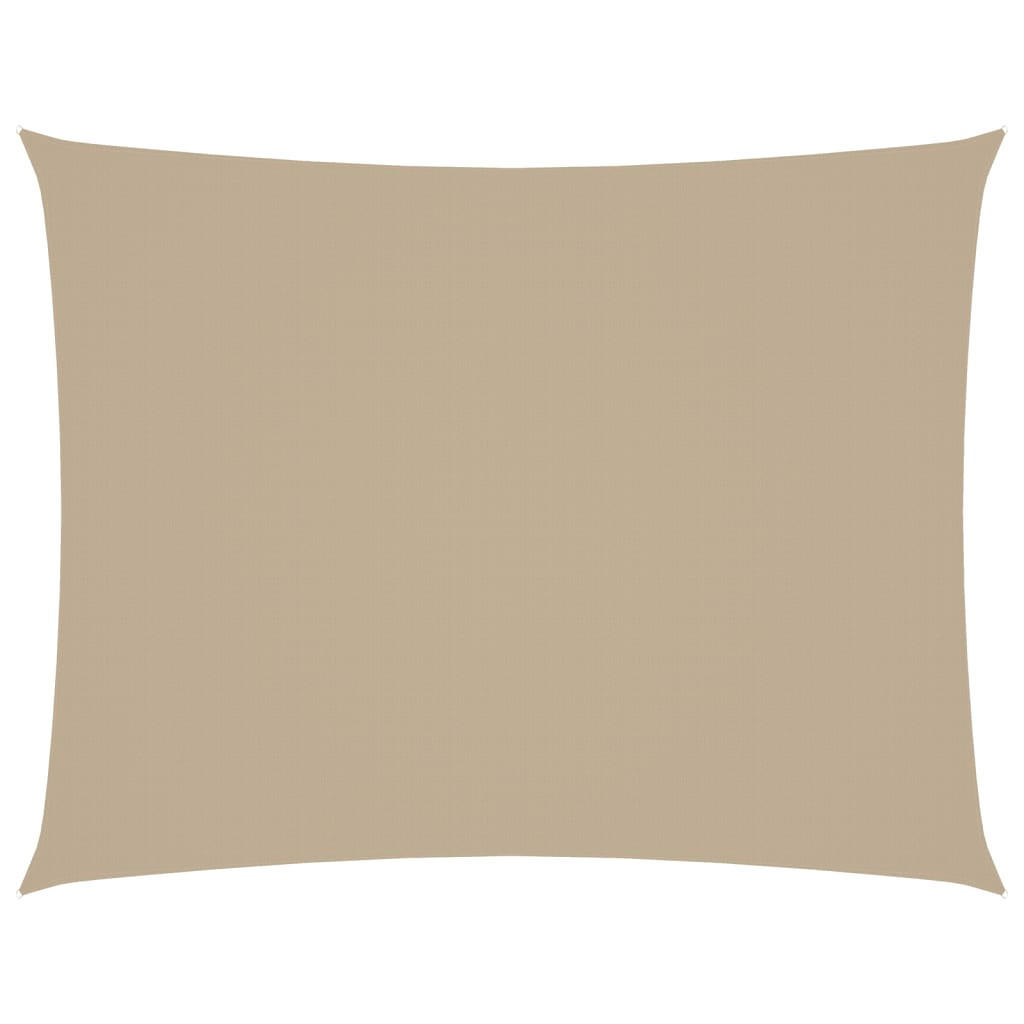 SONNENSEGEL Oxford-Gewebe Rechteckig 6x7 m Beige - Beige, Textil (700/600cm) - furnicato