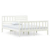 BETT Kaminski 126/195.5 cm - Weiß, Holz (120/190cm) - Nettlife