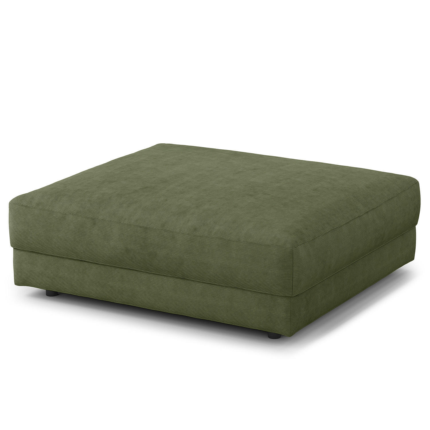 POLSTERHOCKER - Schwarz/Grün, Kunststoff/Textil (105/38/117cm) - home24