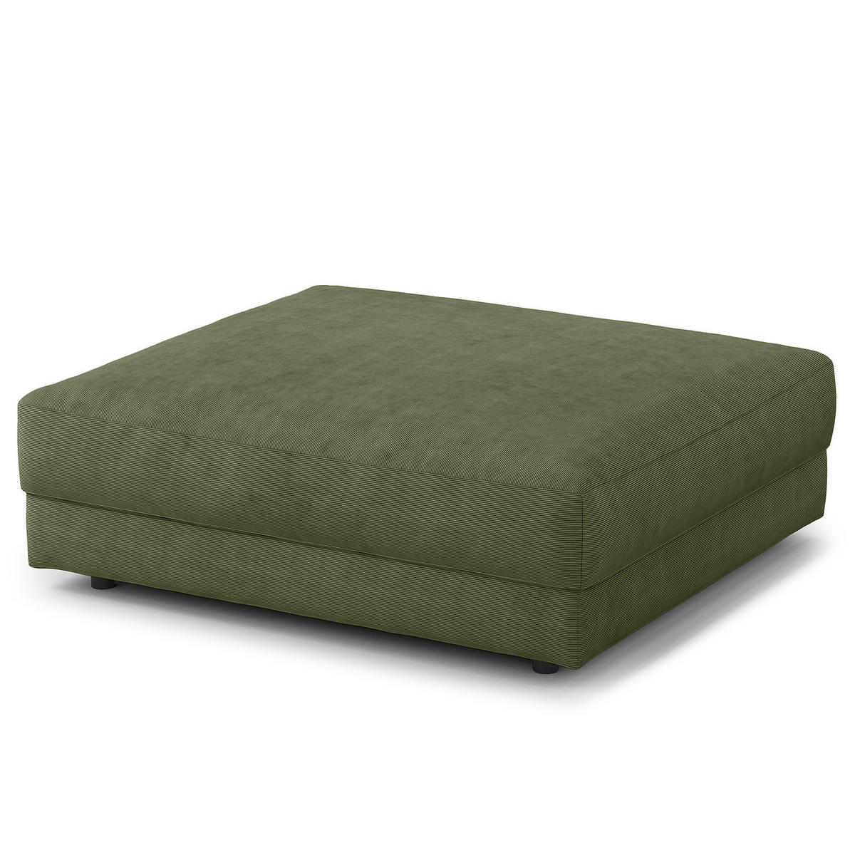 POLSTERHOCKER - Schwarz/Grün, Kunststoff/Textil (105/38/117cm) - home24