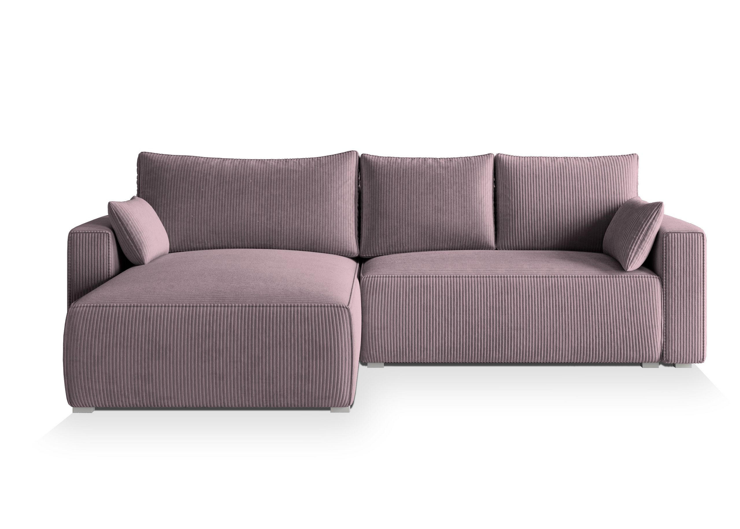 Masseno Ecksofa Lila 265x178 cm