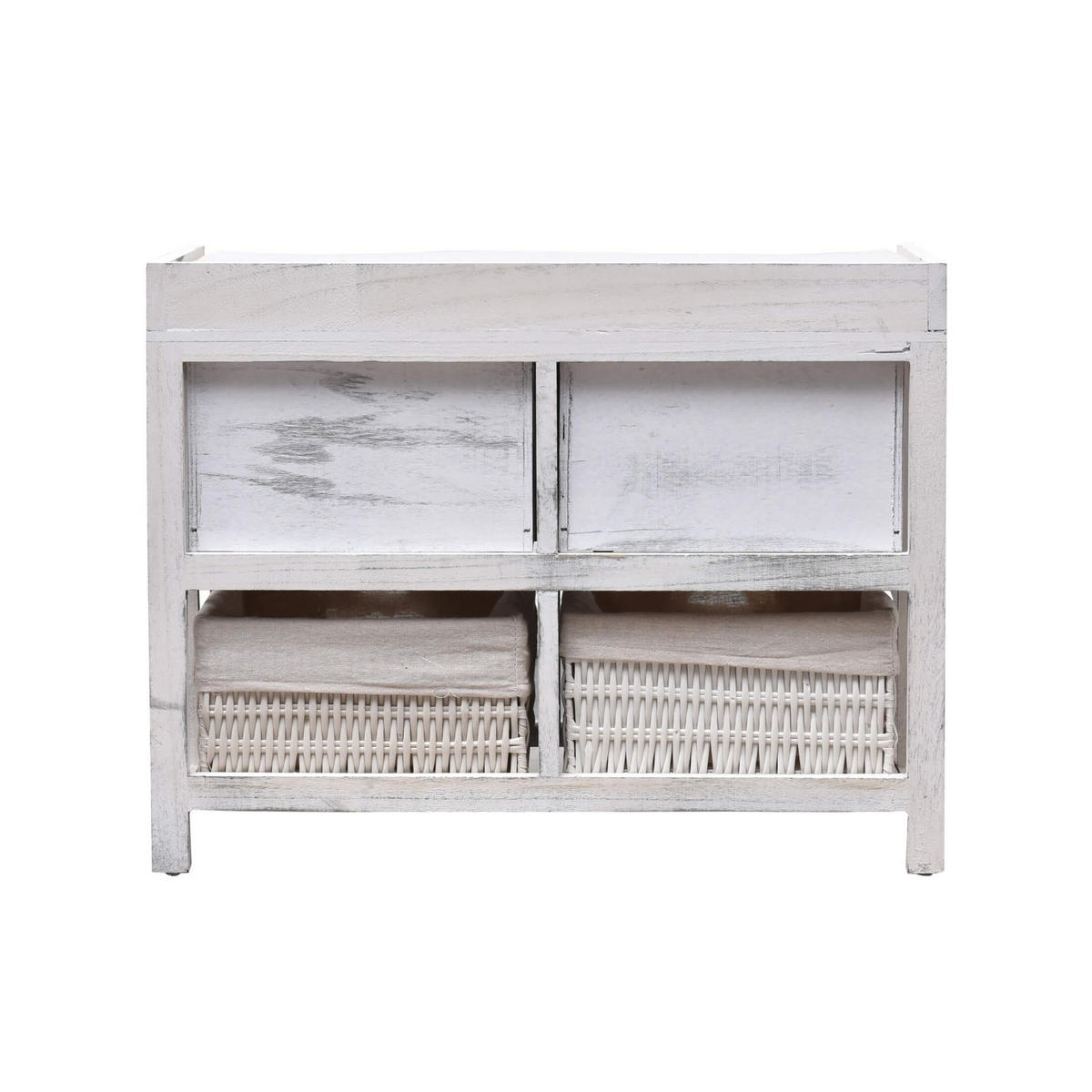 AUFBEWAHRUNGSBOX Weiß 30/30/46 cm - Weiß, Holz (30/46/30cm) - Mobili Rebecca