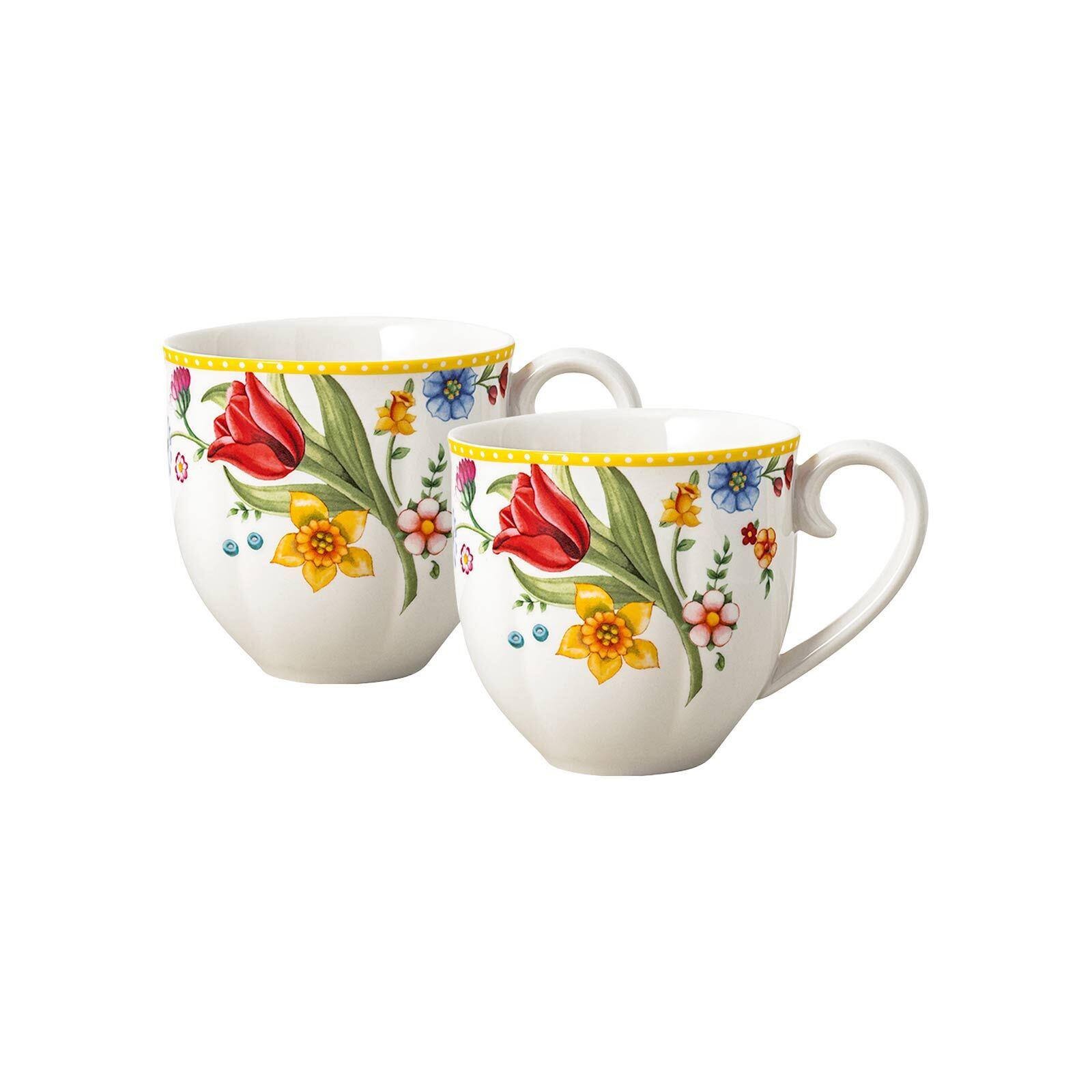 HENKELBECHER Spring Awakening bunt 390 ml 2er Set - Multicolor, Keramik (0.39L) - Villeroy & Boch