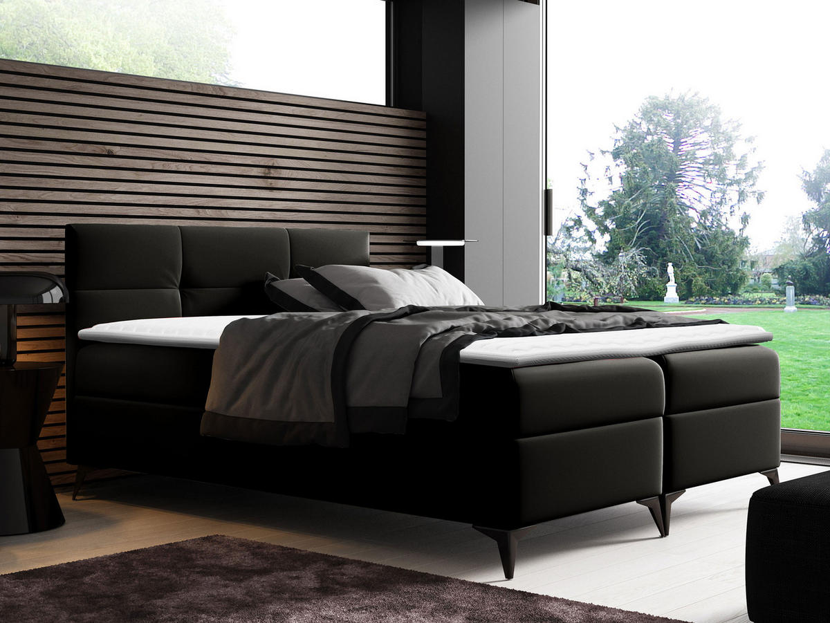 BOXBETT Figaro - Schwarz, Holz (120/200cm) - MIRJAN24