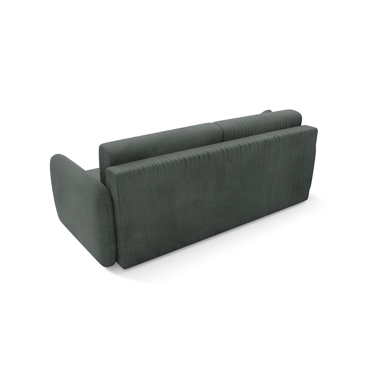 POHOVKA Dora 3 miesta na sedenie Tmavošedá - sivá, drevo (233/92/110cm) - Petits-meubles