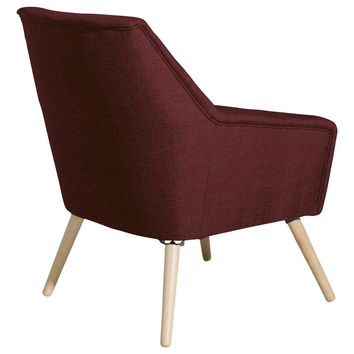 SESSEL Kachka Bezug Flachgewebe Buche natur / rot - Rot, Kunststoff (67/81/71cm) - 58aufmkessel