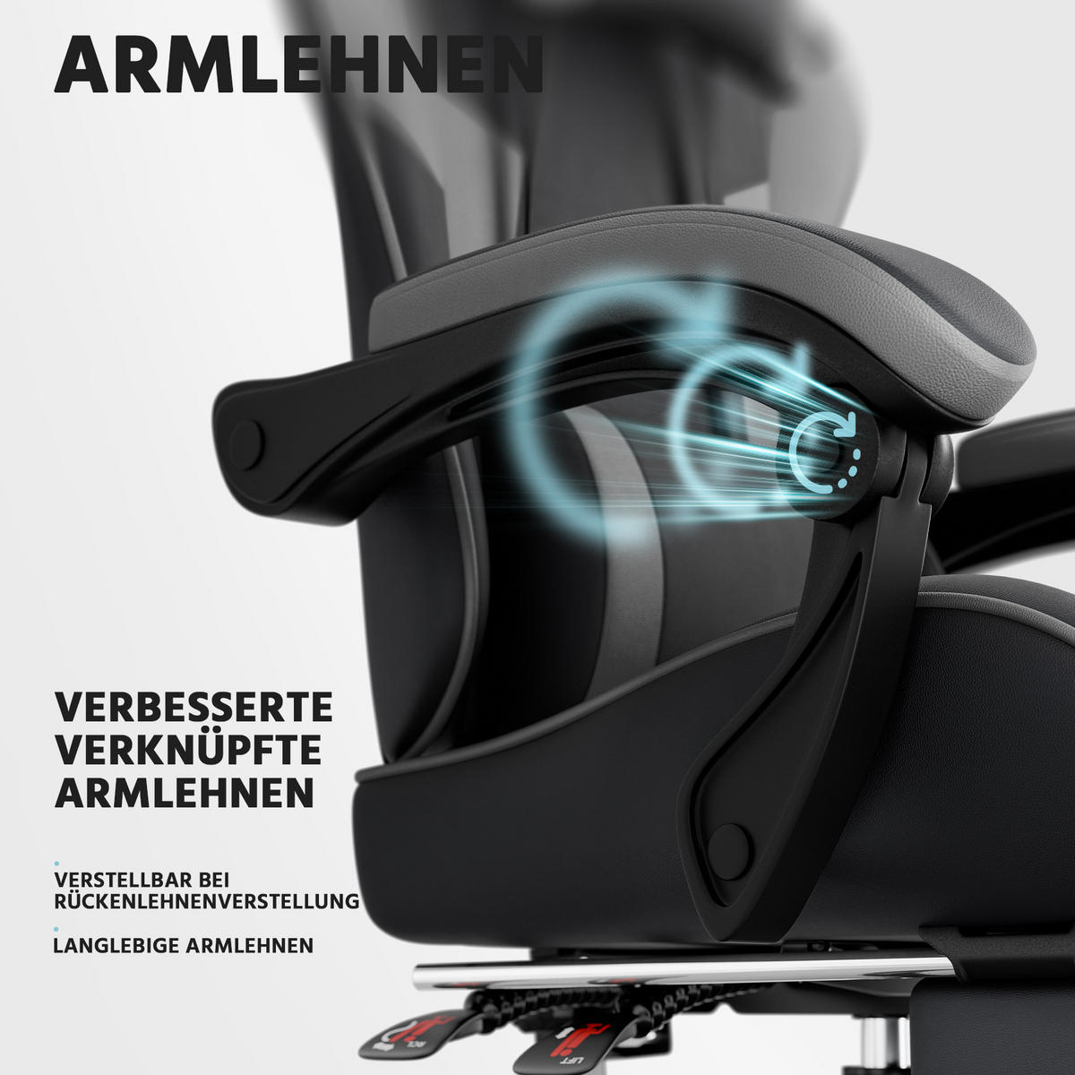GAMINGSTUHL Schwarzgrau 58,5/63/120,5 cm - Schwarz, Metall (58.5/120.5/63cm) - PANGIVO