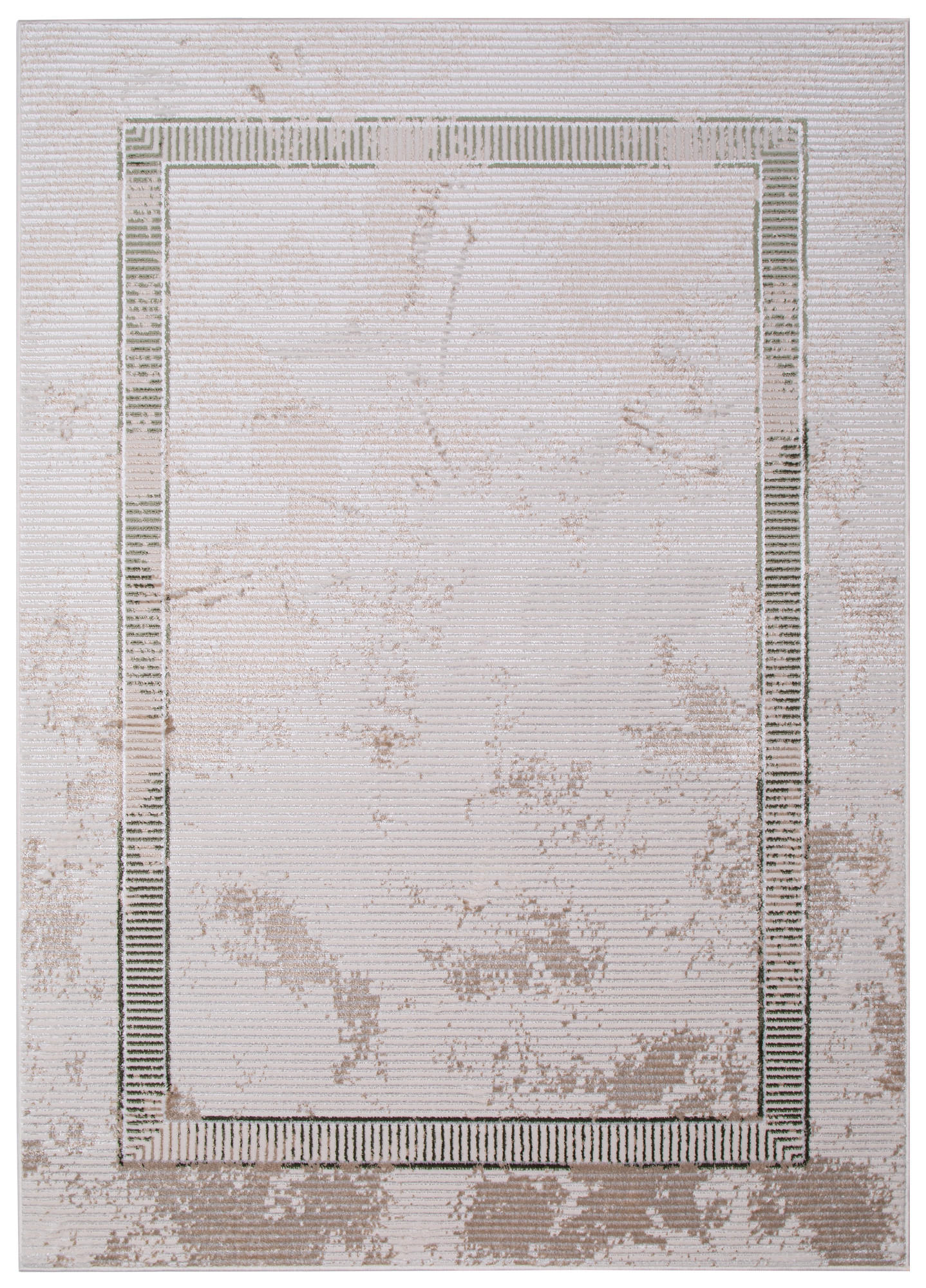 TEPPICH CRYSTAL Grau Grün 80/150 cm - Grau/Grün, Textil (80/150cm) - Tapiso