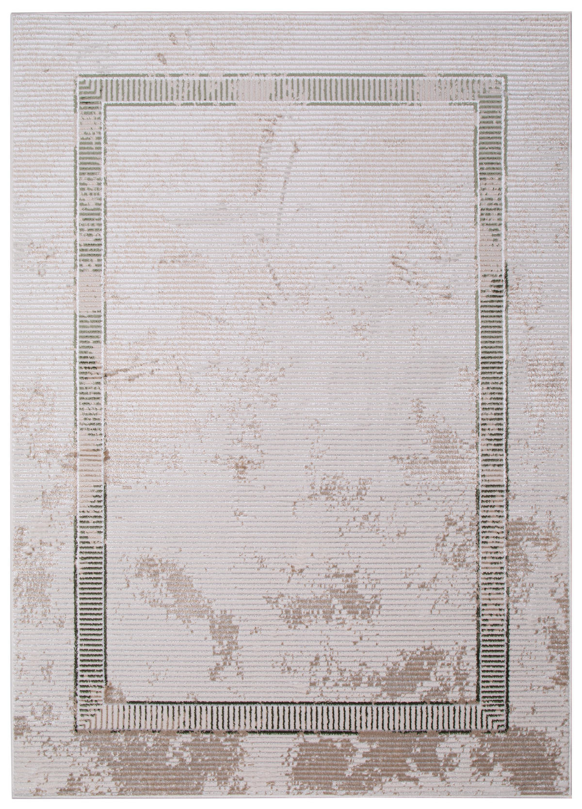 TEPPICH CRYSTAL Grau Grün 80/150 cm - Grau/Grün, Textil (80/150cm) - Tapiso