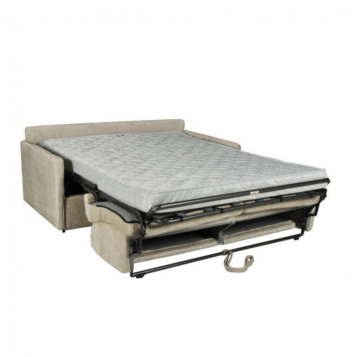 SCHLAFSOFA rapido 3 sitzer BERGAME aus Samt / Beige - Beige, Textil (174/88/210cm) - Weber Industries