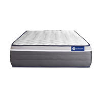 MATRATZE Actiflex plus Taschenfederkern und Memory-Schaum 100 x 220 cm h4 - Weiß, Textil (100/220cm) - ACTISOM