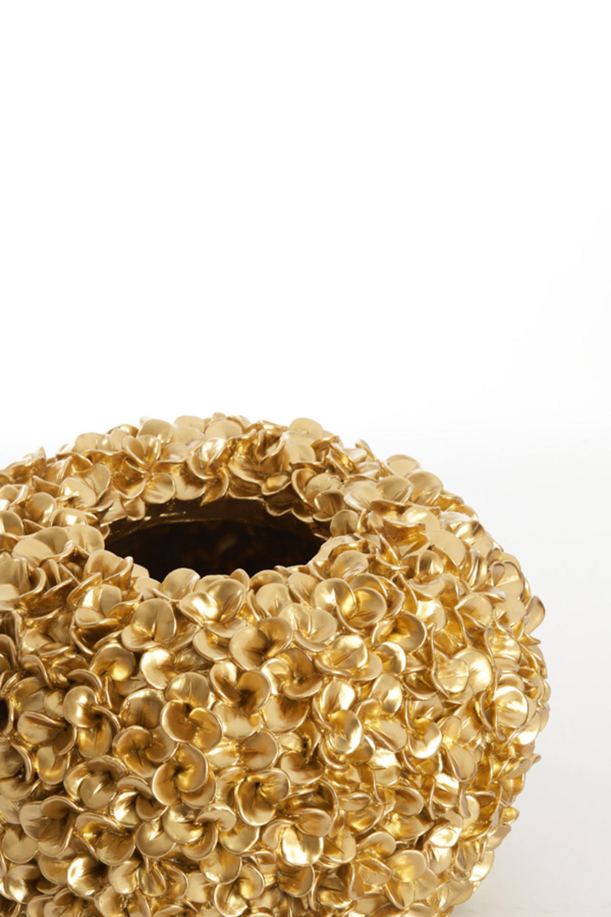 VASE Phylia Gold Ø38/23 cm - Goldfarben, Kunststoff (23cm) - Light & Living