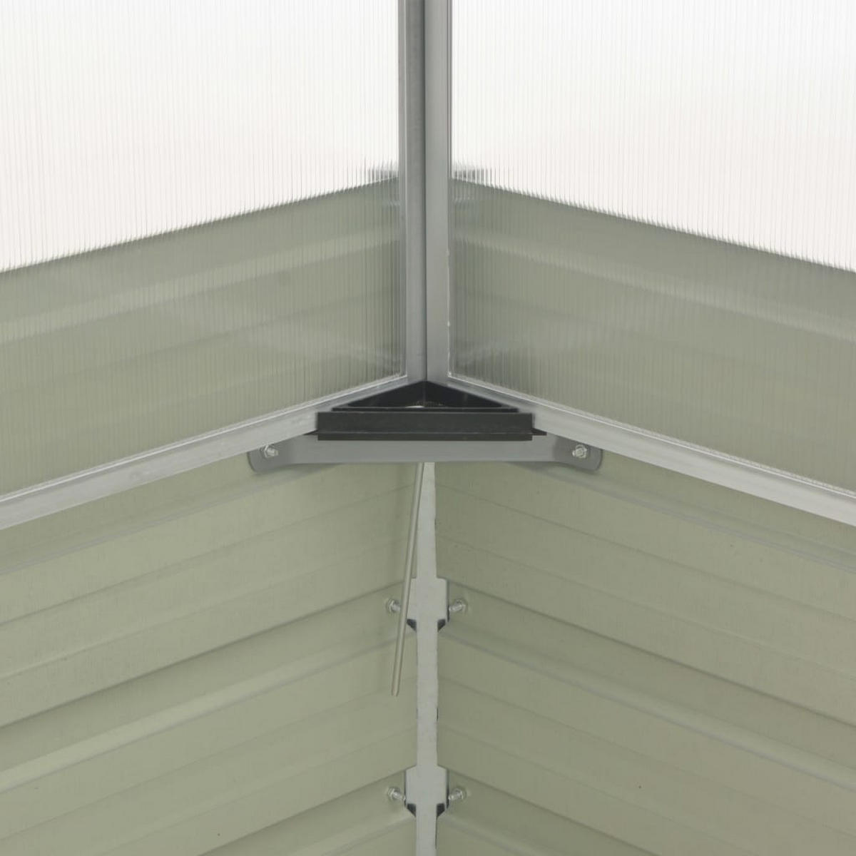 GEWÄCHSHAUS Anthrazit 100/100/77 Cm Verzinkter Stahl - Anthrazit, Metall (100/77/100cm) - vidaXL