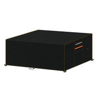 SCHUTZHÜLLE für Gartenmöbel 180 x 100 x 75 cm Wasserdicht 420D Oxford Gewebe - Schwarz, Kunststoff (1/1/1cm)