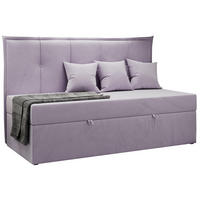 BOXBETT BANCO 90/200 Violett Velvet - H3 - Violett, Holz/Textil (90/200cm) - MKS