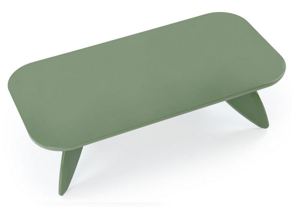 COUCHTISCH Soraya Grün Hochglanz 120 / 80 / 36cm - Grün, Holz/Holzwerkstoff (80/120/36cm) - Feldmann-Wohnen