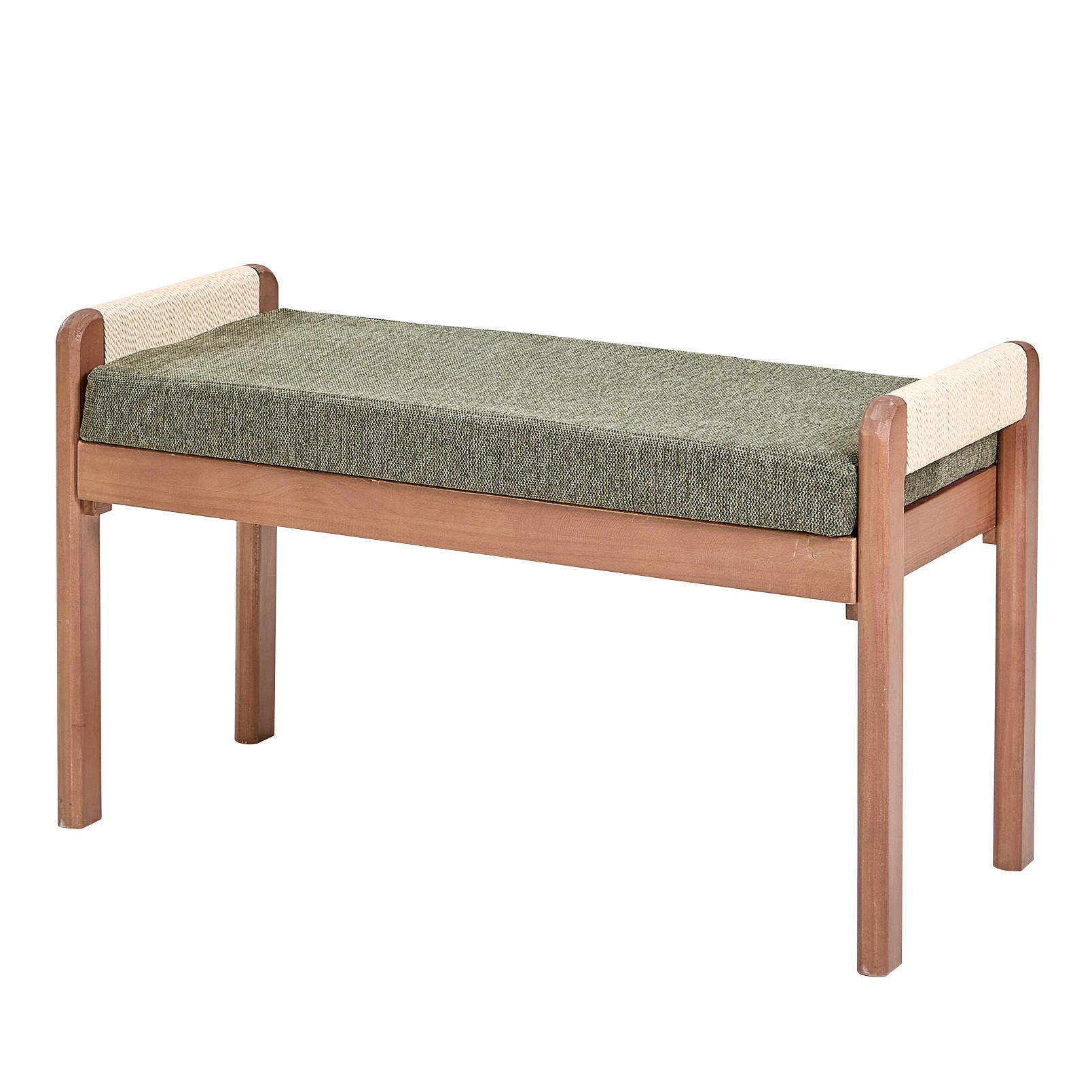 SITZBANK Holz Grün - Grün, Holz (92/53/40cm) - Nordlys