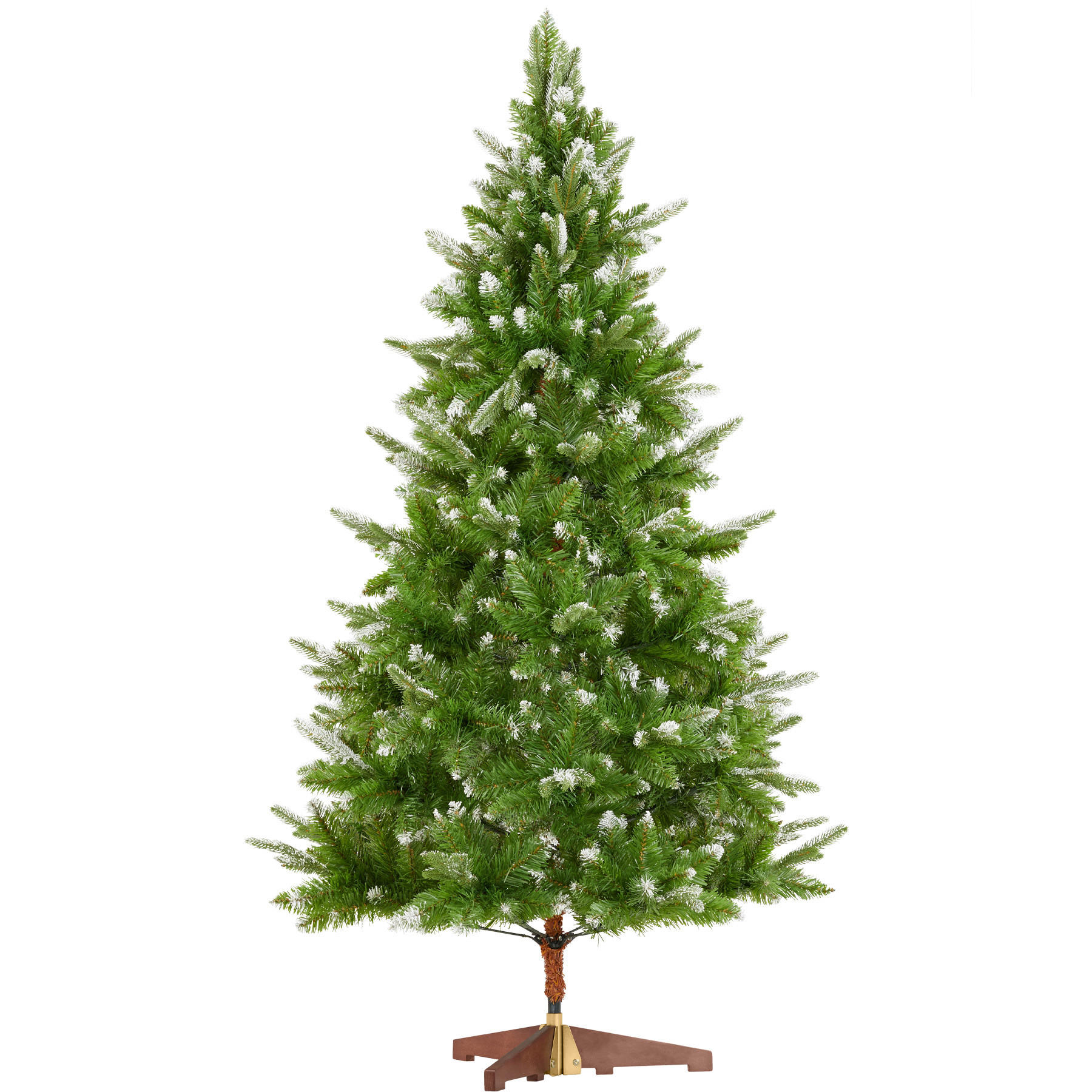 WEIHNACHTSBAUM Blitzen ,klappbarer Baumständer aus Holz, 110 x 180 cm,grün - Grün, Kunststoff (180cm) - tectake