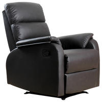 RELAXSESSEL, Stahl, MDF Kunstleder Braun - Braun, Metall (92/99/75cm) - HOMCOM