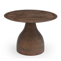COUCHTISCH rund aus Mangoholz Ø60cm, dunkelbraun - Dunkelbraun, Holz (60/60/42cm) - Giga Meubel