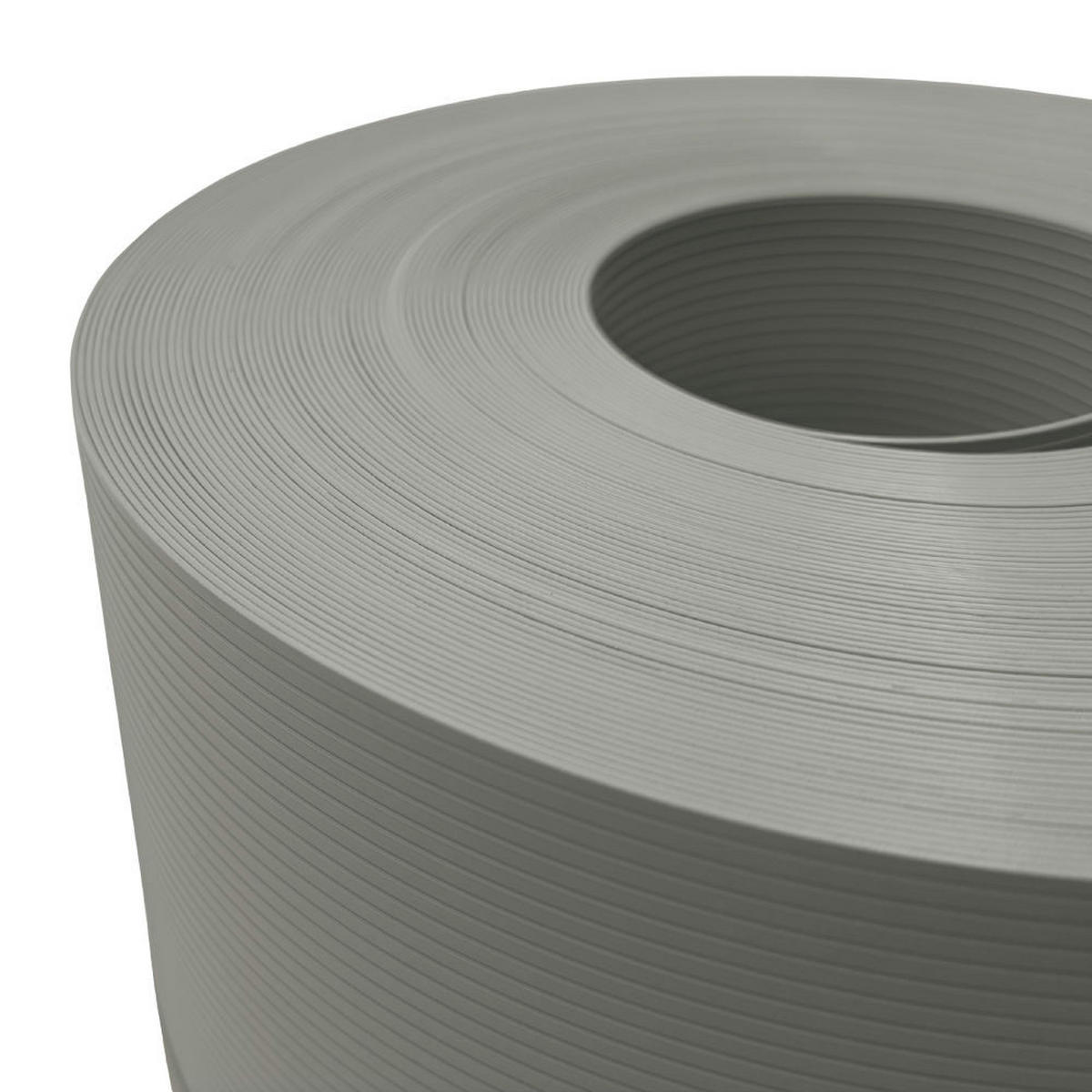SICHTSCHUTZSTREIFEN Rille PP für Doppelstabmatten Zaun Steingrau 26m - Graubraun, Kunststoff (2600/19cm) - ZAUN|ZU
