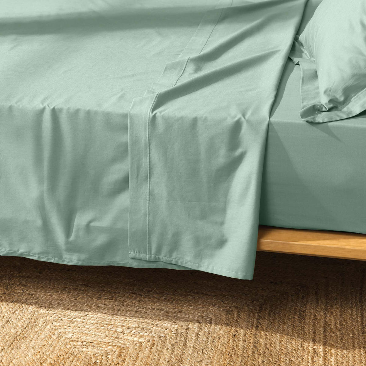 BAUMWOLL-BETTAUFLAGE Biolina 300/240 cm - Grün, Naturmaterialen (240/300cm) - Douceur d´intérieur