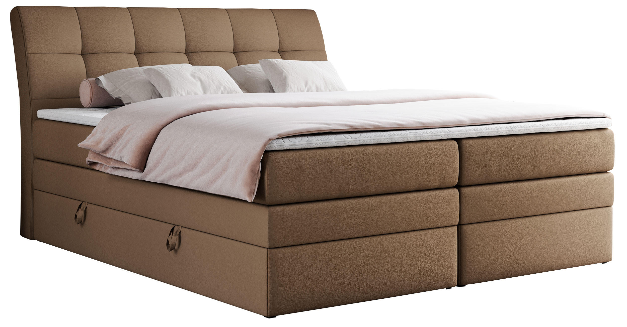 MKS Boxspringbett Braun 180x200 cm