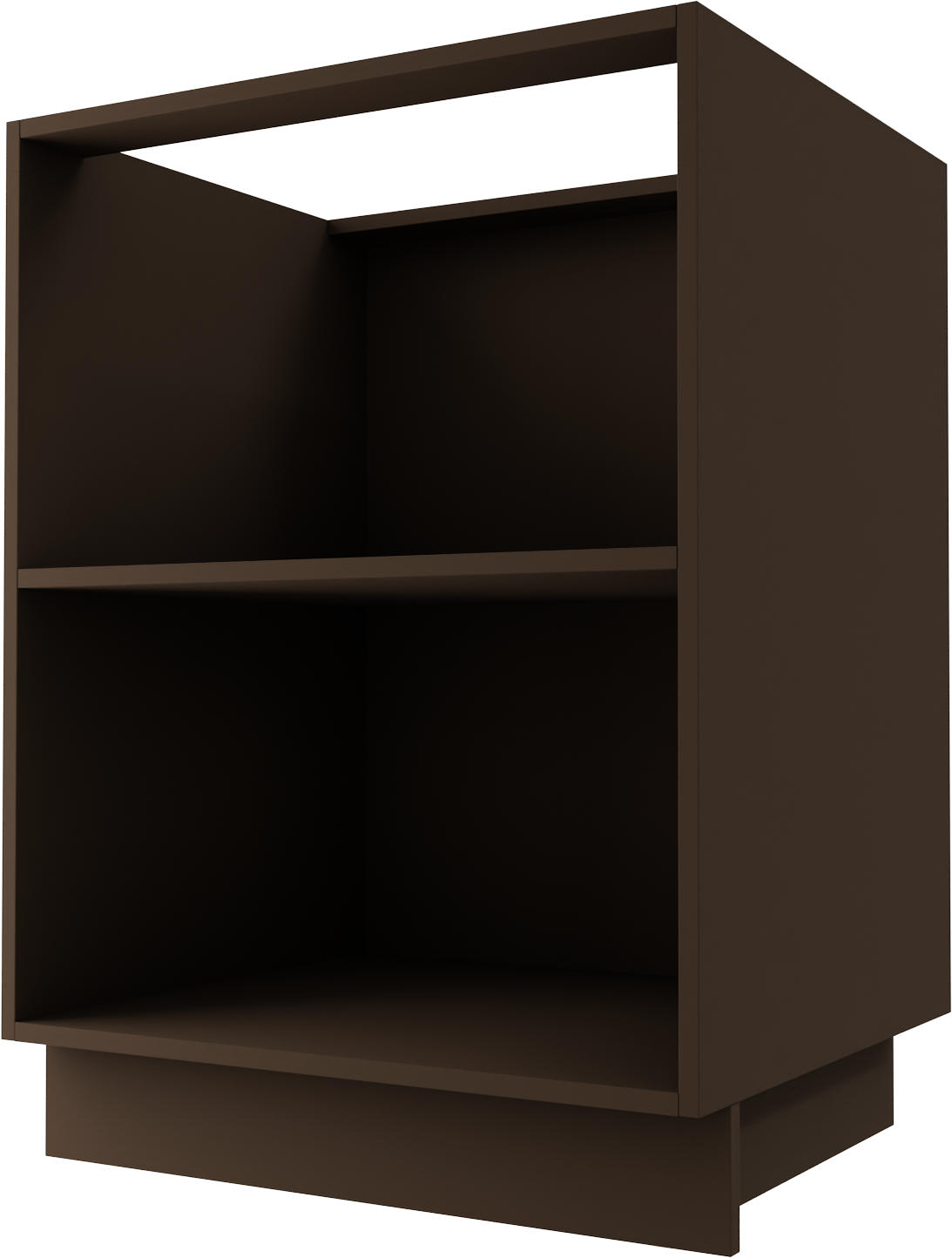 KÜCHENUNTERSCHRANK Bonn D1D/60 Rosé Kupfer Matt / Lava Matt 60 / 50 / 82cm - Dunkelgrau/Hellrosa, Holz/Holzwerkstoff (60/82/50cm) - Feldmann-Wohnen