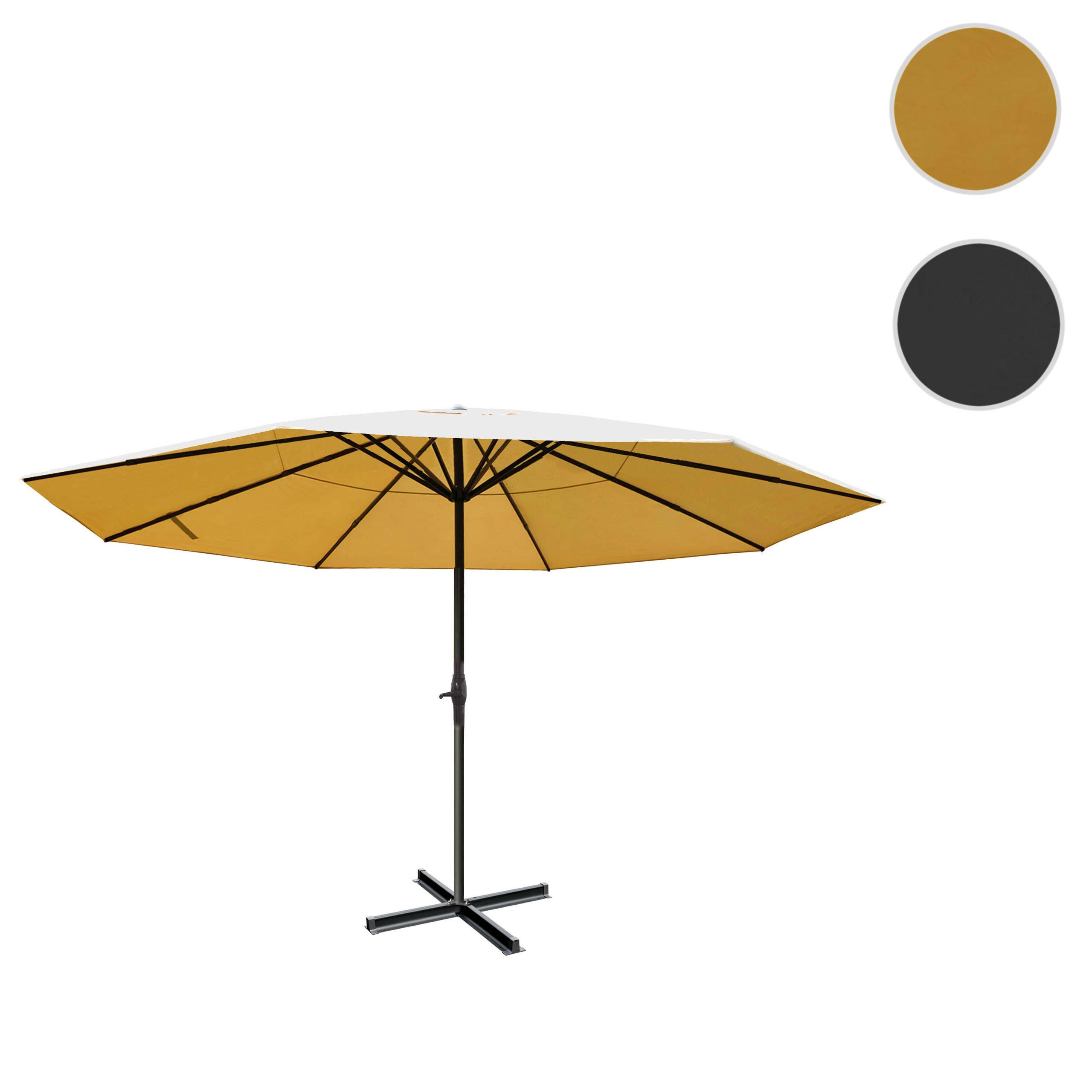 SONNENSCHIRM PRO Cremeweiß - Weiß, Metall (500/500cm) - MCW