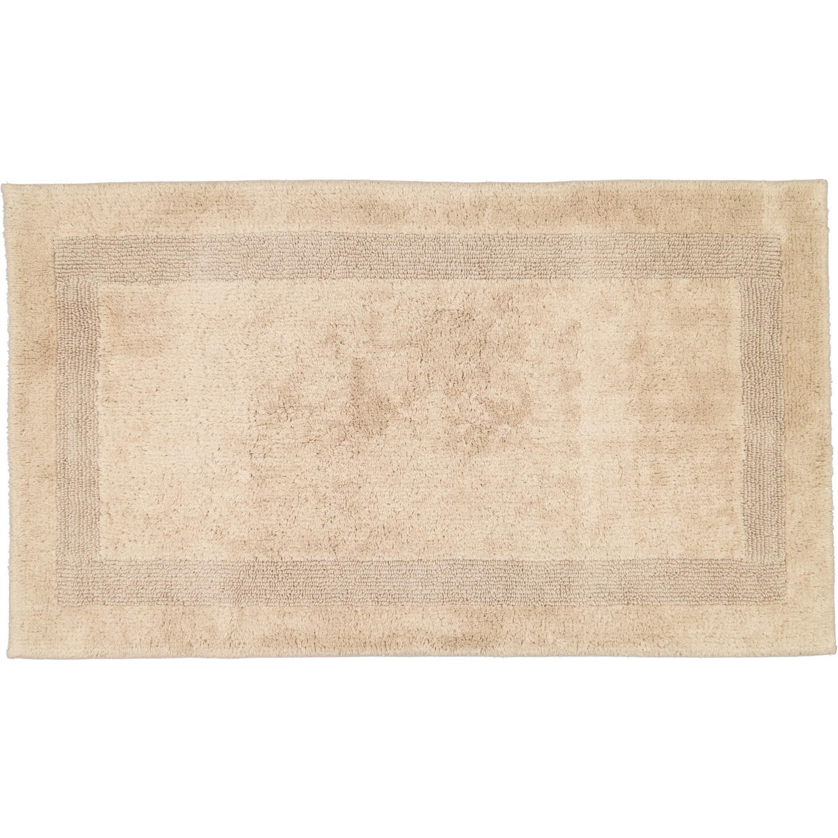 BADTEPPICHE LUXUS BADTEPPICH 1000 SAND - 375 - Beige, Textil (70/120cm) - Cawö