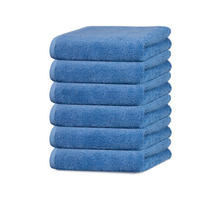 HANDTÜCHER, 6er-Set, 50x100 cm, 100% Baumwolle, Blau - Dunkelblau, Textil (50/100cm) - Zollner