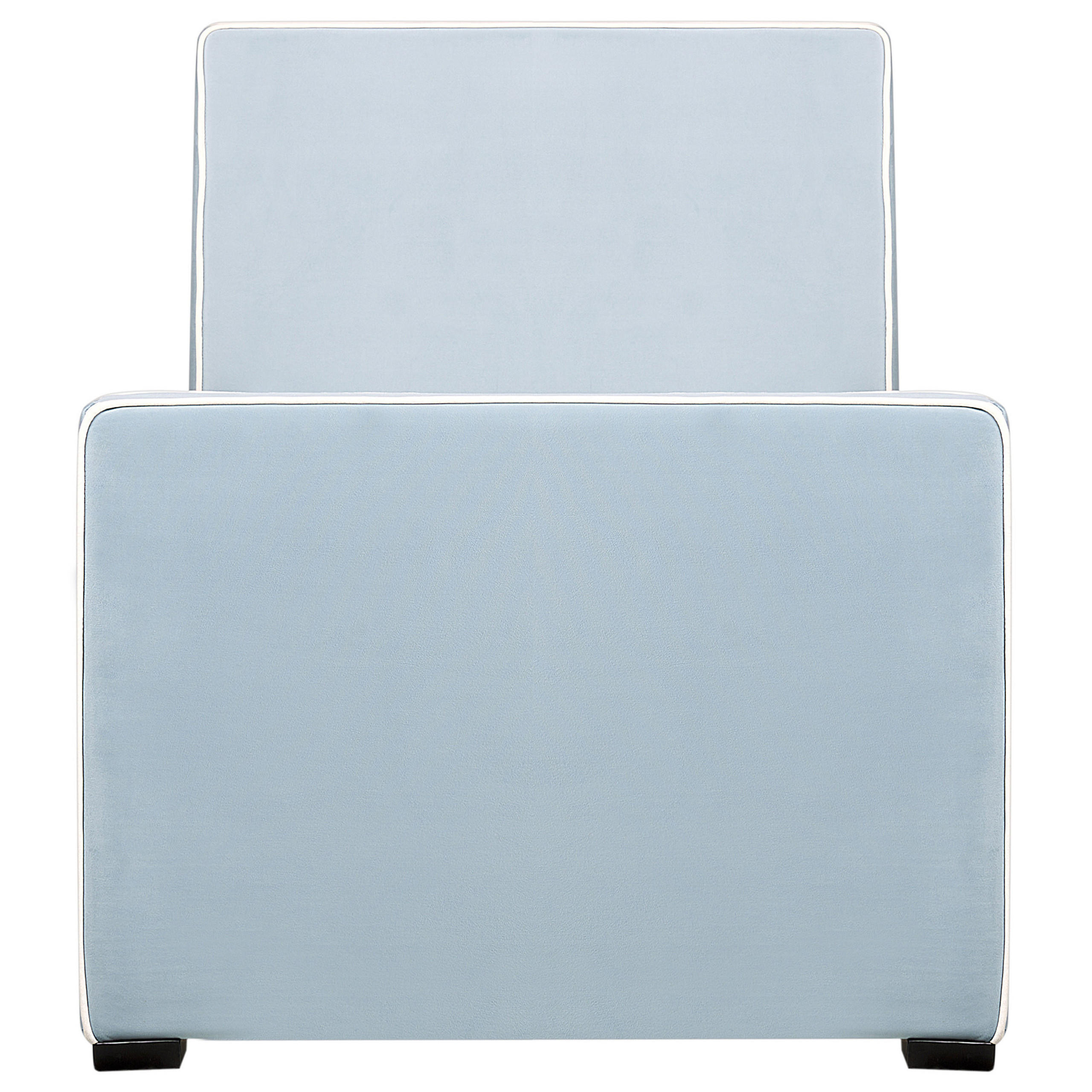 BETT mit Lattenrost 90x200 cm Blau Teenie - Hellblau, Textil (90/200cm) - Beliani