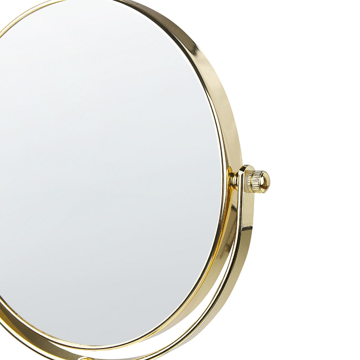 KOSMETIKSPIEGEL 20 cm Gold Aveyron - Goldfarben, Metall (13/38/20cm) - Beliani