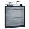 SCHUHSCHRANK Loret Front in Avola-Anthrazit - Anthrazit, Holzwerkstoff (89/104/23cm) - Vladon