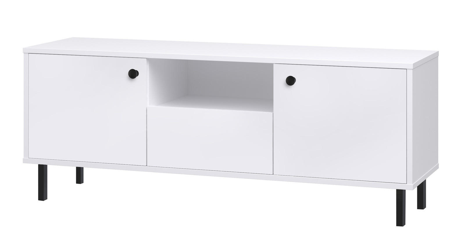 LOWBOARD Venus - Weiß, Holzwerkstoff (138/53/40cm) - RAUMHIRSCH FURNITURE