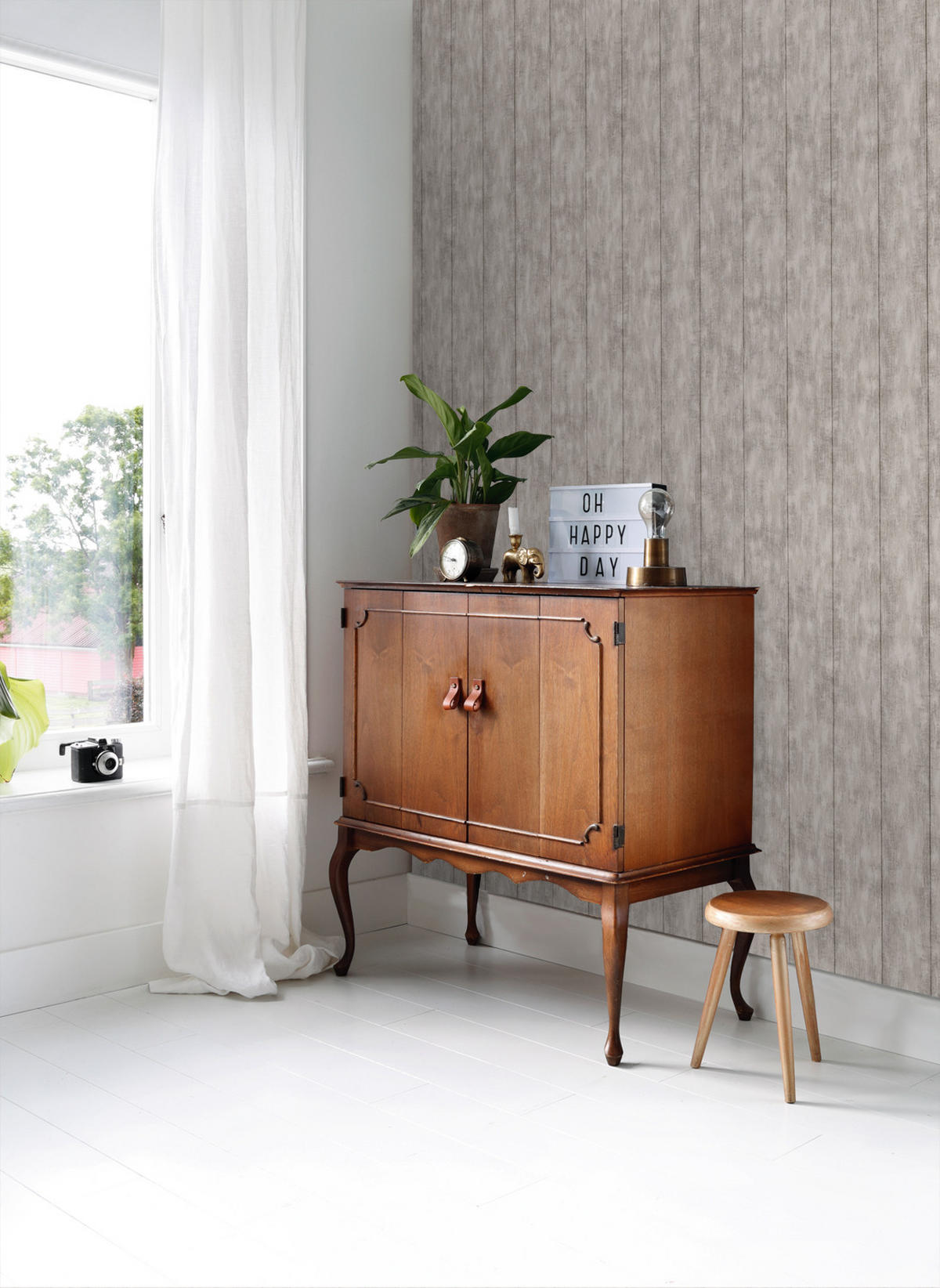 TAPETE Holz-Optik 53 cm x 10.05 m - Braun, Papier (53/1000cm) - ESTAhome