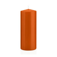 STUMPENKERZEN Aprikose Ø 78 x 200 mm, 8 Stück - Orange, Paraffin (8/20cm) - Wiedemann Kerzen