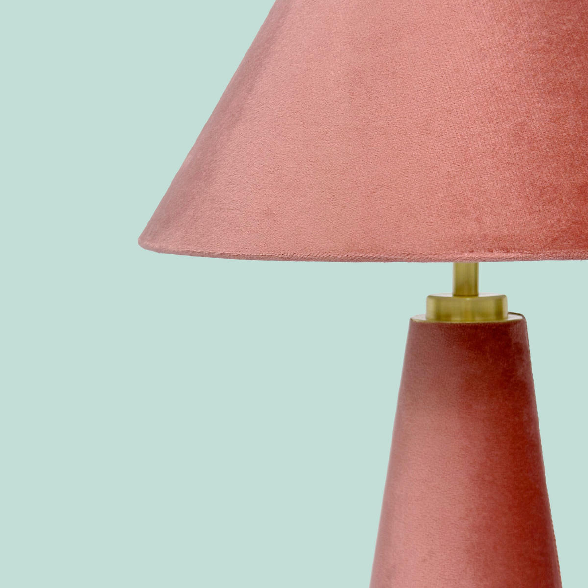 TISCHLAMPE - Rosa, Textil/Metall (30/30/47cm) - Relaxdays