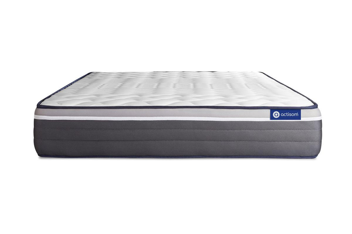MATRATZE Actiflex plus Taschenfederkern und Memory-Schaum 160 x 200 cm h4 - Weiß, Textil (160/200cm) - ACTISOM