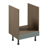 HERDUMBAUSCHRANK D60ZK – Sorento Grün – Grün / Eiche - Eichefarben/Grün, Holzwerkstoff (60/87/52cm) - ROYAL24_MARKT