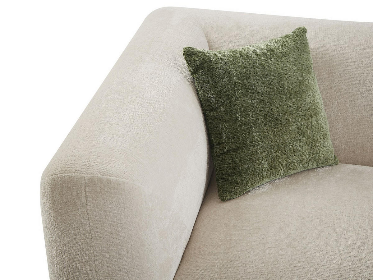 ECKSOFA - Ecke rechts - Stoff - Beige - TANCAVO - Beige, Textil (307/178cm) - Vente-Unique