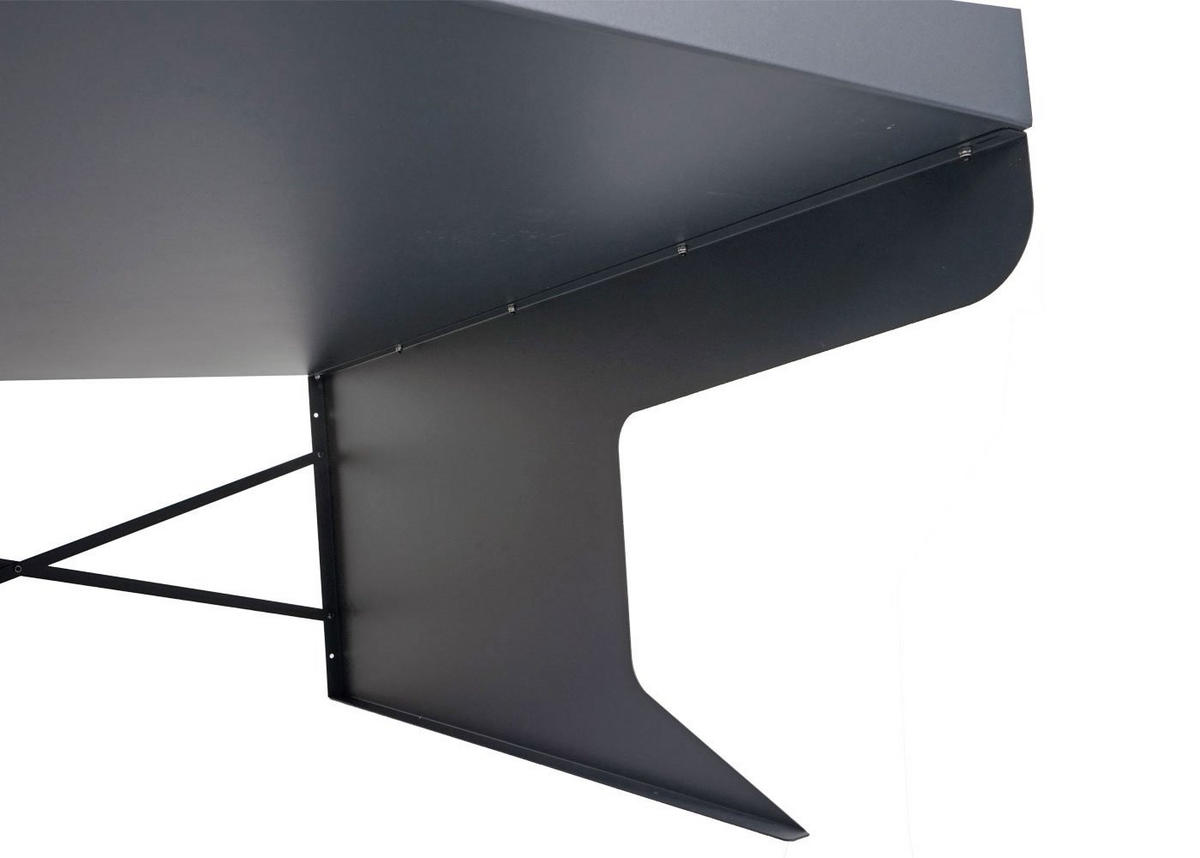 MÄHROBOTER-GARAGE XL mit Pflanzkasten 47x70x100cm Metall Anthrazit - Anthrazit, Metall (70/47/100cm) - PROREGAL