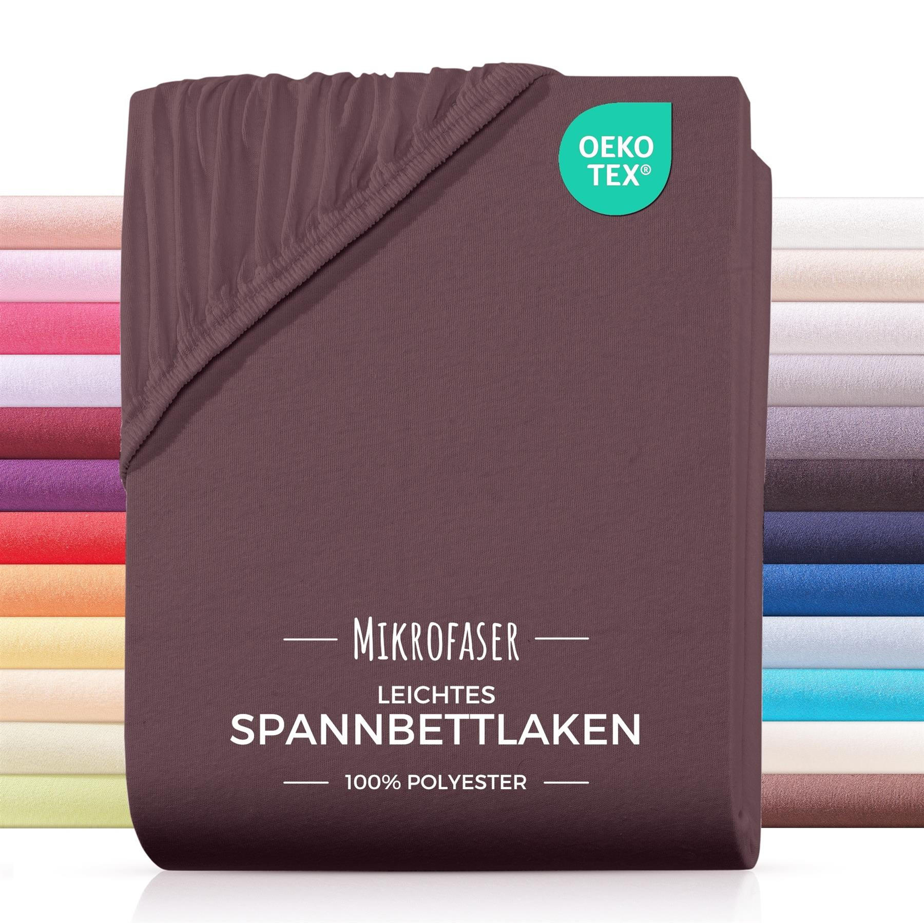 MIKROFASER-SPANNBETTLAKEN 160x200 Braun - Braun, Textil (160/200cm) - Carpe Sonno
