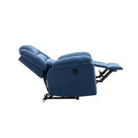 SOFAGARNITUR mit Relaxfunktion - 6 Personen-Sitzer - Stoff - Blau - - Blau, Textil (199/103/95cm) - Vente-Unique